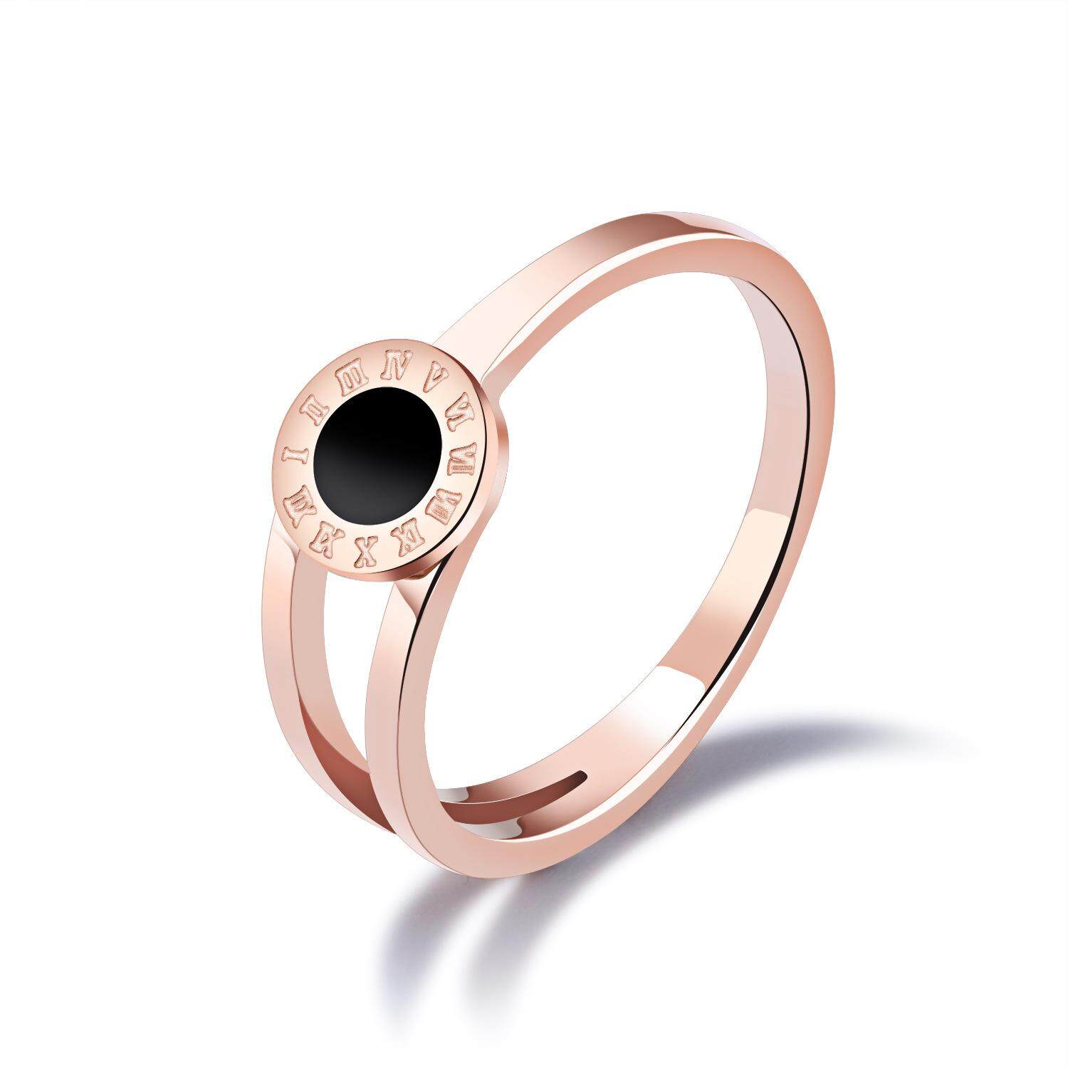Fitur Women Fashion Rome Number Ring Lady High Quality Rose Gold Detail Gambar Women Fashion Rome Number Ring Lady High Quality Rose Gold Ring Terbaru