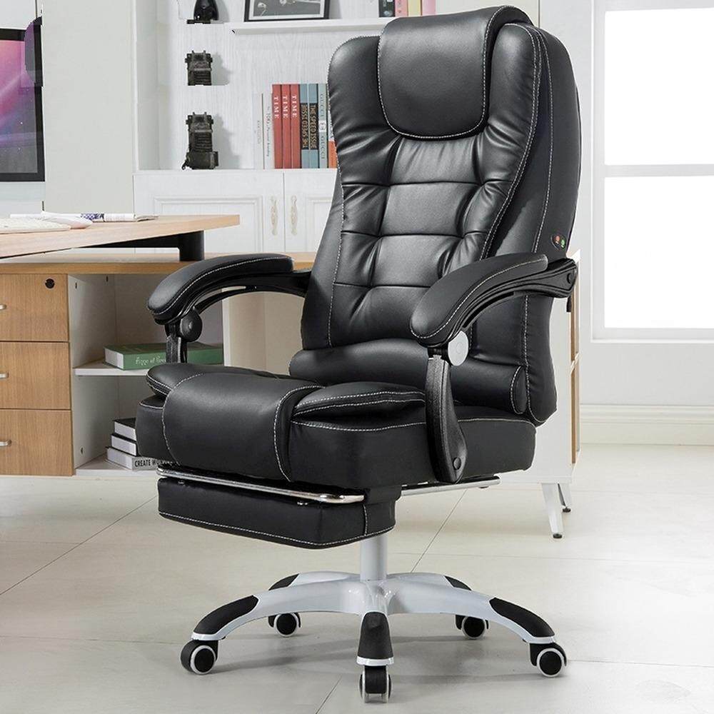 Casa Massage Function Office Chairs Pu Leather Executive High Back Casa Massage Function Office Chairs Pu Leather Executive High Back Recliner Computer Desk Swivel Chair Black