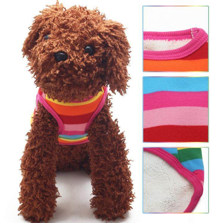 Peliharaan Anjing Pelangi Katun Rompi (M): Jual Beli Online Collars dengan Harga Murah-Internasional