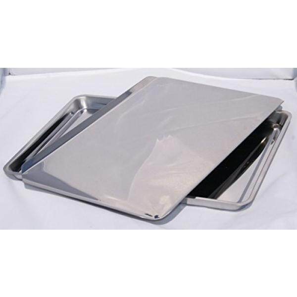 Stainless Steel Jellyroll Pan and Cookie Sheet For Baking Cookies, Jelly Rolls, and Bakery Goods , Combo Pack - intl