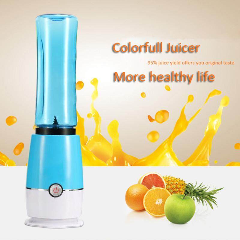 Multi-function Fruit Juicer Home Electric Mini Juice Mixer Portable Juicer Bottle Blender /Blue