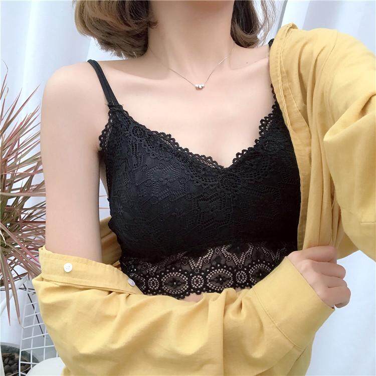 Seksi Jual Baru Korea Gaya Padded Beha Renda Pakaian Dalam Kecil Rompi-Internasional
