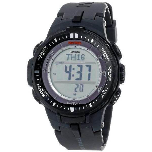 Casio Pria PRW-3000-1CR Protrek Triple Sensor Multi-function Jam Tangan-Internasional