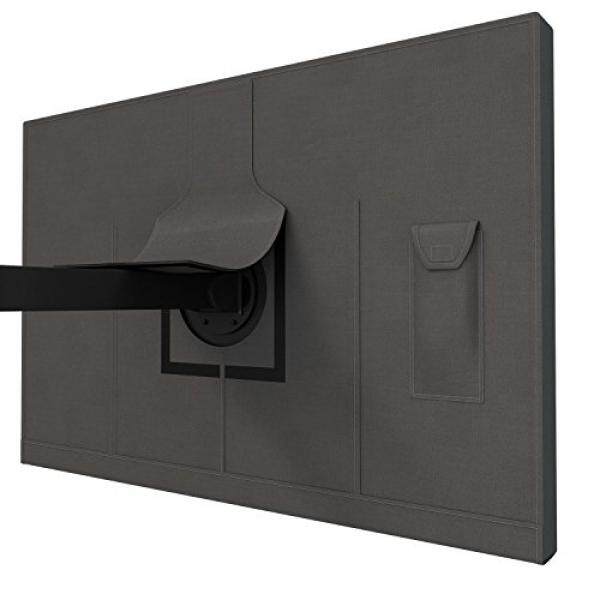 Duraviva Outdoor Flat Screen TV Weatherproof Cover - Easy to Install, Remote Control Pocket, Protects from Dust and Harsh Weather - Fits LED, LCD, Plasma TVs - intl