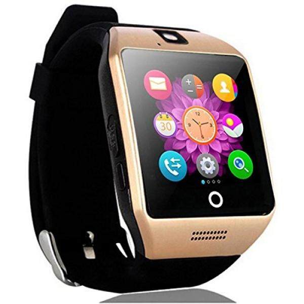 Layar Sentuh Smartwatch Gelang Tangan Bluetooth Pedometer Pelacak Kebugaran Nirkabel Jam Tangan Monitor Tidur untuk Android Handphone Samsung GALAXY Catatan 5 4 S8 S7 S6 HTC Huawei LG ZTE pria Wanita Anak Laki-laki (Emas) -Intl