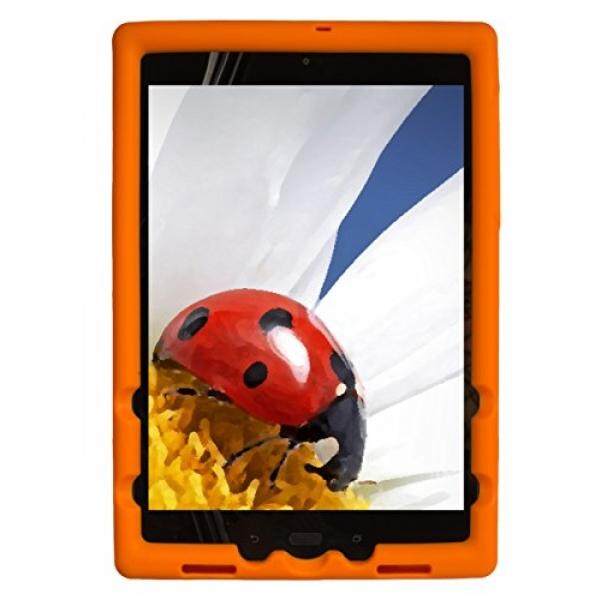 Bobj Rugged Cover for ASUS ZenPad Z10 (ZT500KL, P00I) and ZenPad 3S-10 (Z500M, P027) - BobjGear Custom Fit - Patented Venting - Sound Amplification - BobjBounces Kid Friendly (Outrageous Orange) - intl