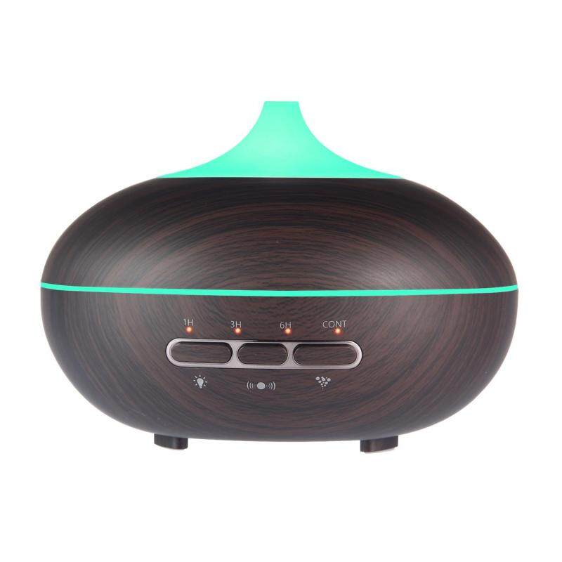 weishi (uk Plug)300ml Essential Oil Diffuser, Wood Grain Ultrasonic Aroma Cool Mist Humidifier With 7 Color LED Lights, 4 Timer Settings, Auto Sensor Switch, Adjustable Mist Mode, Waterless Auto Shut-Off For Office Home Bedroom Baby Room - intl Singapore