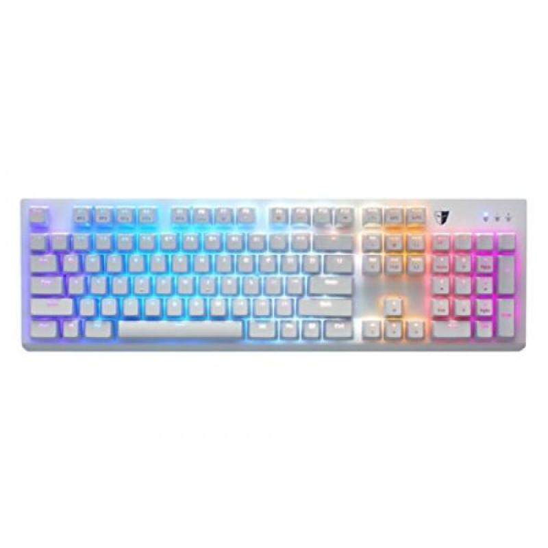 Tesoro Gram SE Spectrum G11UXL Blue Optical Switch Single Individual Per Key Full Color RGB LED Backlit Illuminated Mechanical White Gaming Spill Resistant Keyboard TS-G11UXL W (BL) - intl Singapore