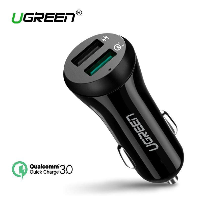 UGREEN Quick Charge 3.0 Car Charger Dual USB Ports 30W Fast Car Adapter for Samsung Galaxy S8,S7,S6,S6 Edge, iPhone 7 Plus,6,6s,6s Plus,Huawei p9,honor 8, HTC One A9, LG G6, Nexus 6, Nokia, iPad And More