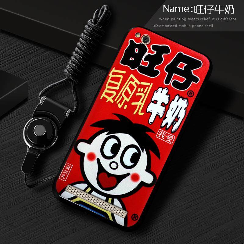 Telepon Case untuk Xiaomi Redmi 5A Lembut Silikon/Tpu Kartun Modis Ponsel Pelindung untuk Xiao Mi Merah Mi 5A selubung Sampul Belakang (1 X Telepon Case + 1 X Gantung Tali) -Internasional