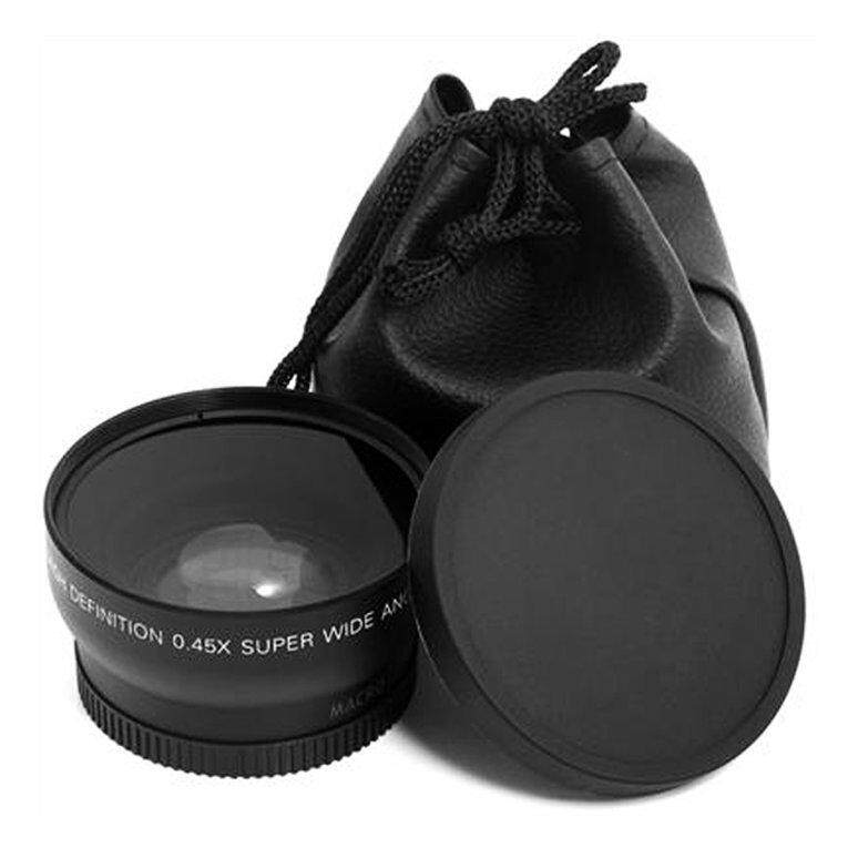 Era 52 Mm 0.45 X Makro Sudut Lebar Lensa untuk Nikon D3200 D3100 D5200 D5100 Hitam