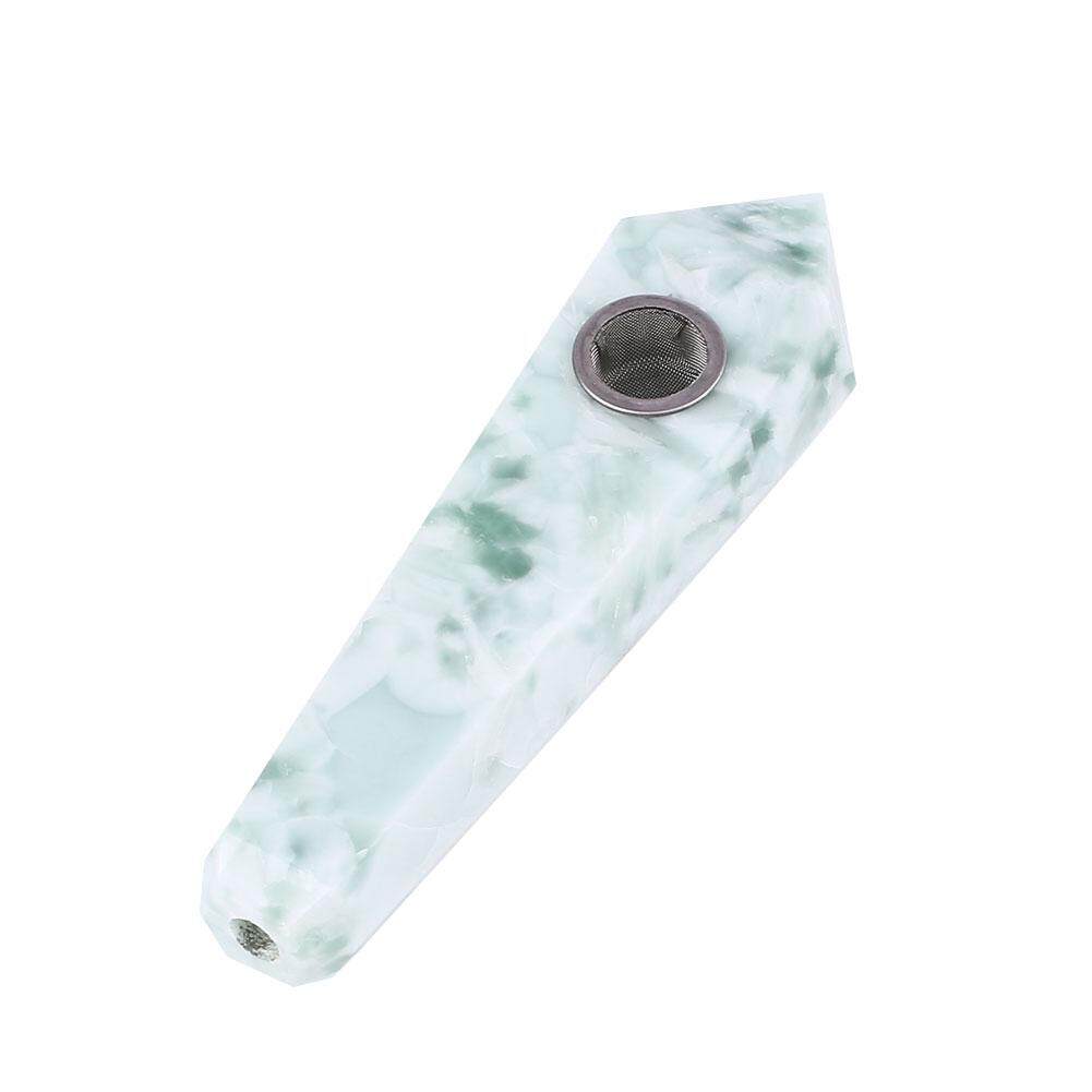 Cantik Fluorite Warna-warni Kristal Stone Pipa Rokok Tabung Penyembuhan Hadiah Baru-Internasional