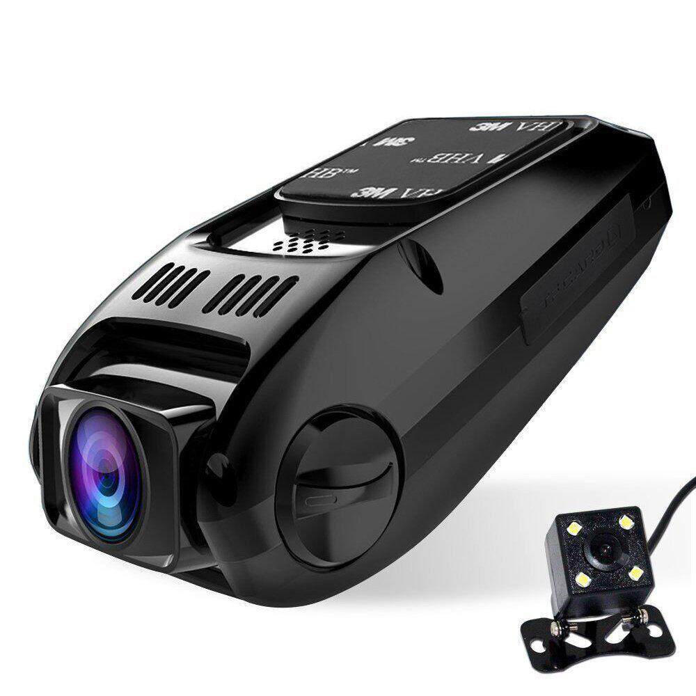 Coobonf Dash Cam FHD 1080 P 170 Wide Angle Dual Dash Kamera dengan G-Sensor WDR, rekaman Loop, 6G Lensa Deteksi Gerakan Dll-Intl