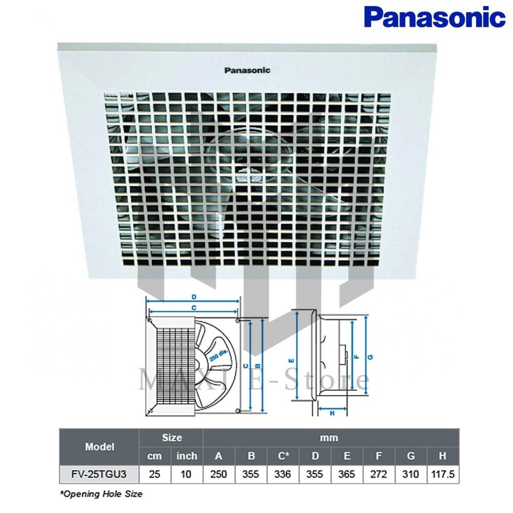 Panasonic Ventilation In Malaysia Best Panasonic Fv25tgu3 Exhaust Fan 10 Ceiling Type