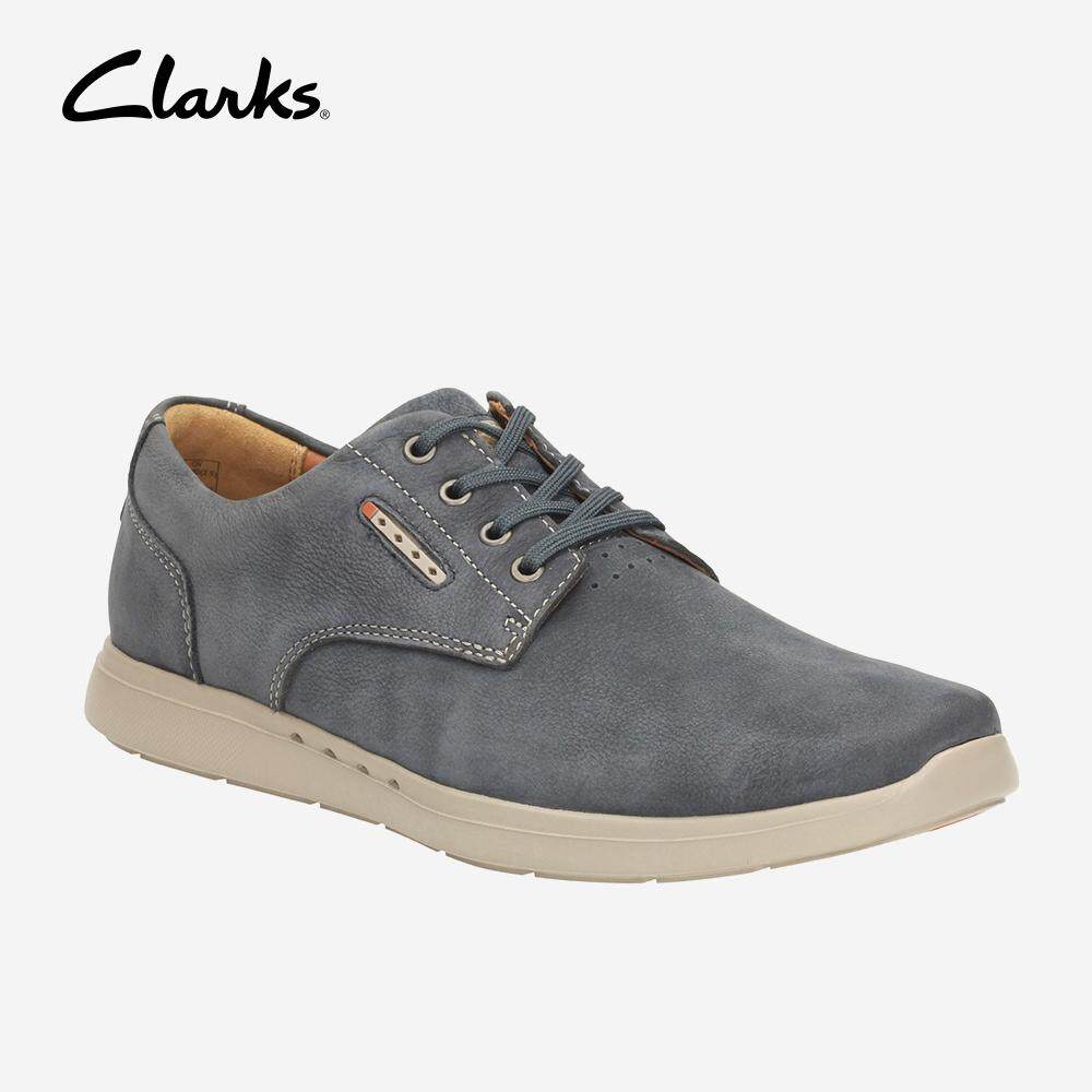 Clarks Mens Shoes UnLomac Edge Navy Nubuck Lace-up Shoe