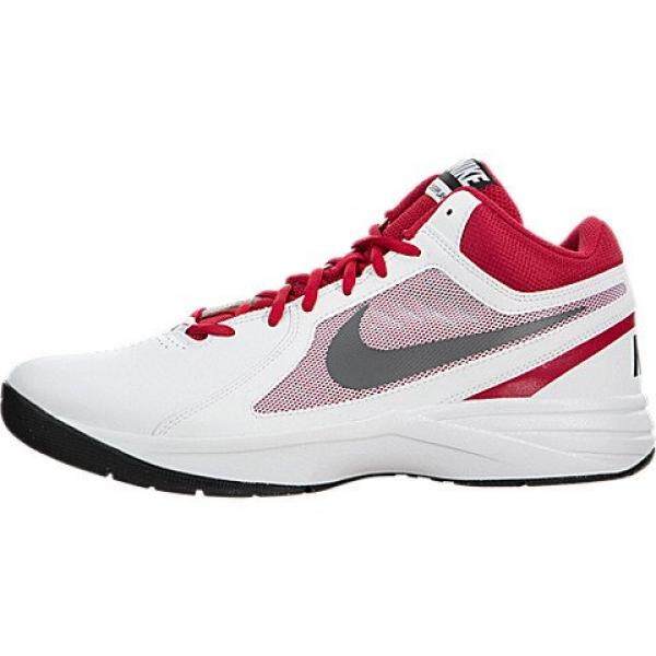 Nike Mens The Overplay VIII White/Mtlc Drk Gry/Unvrsty Basketball Shoe en US - intl