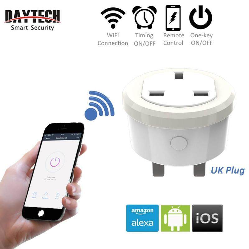 DAYTECH Smart Socket Outlet WiFi Phone APP IOS Android Remote Control Work With Amazon Alexa UK Plug(1PCS/2PCS/3PCS/5PCS)