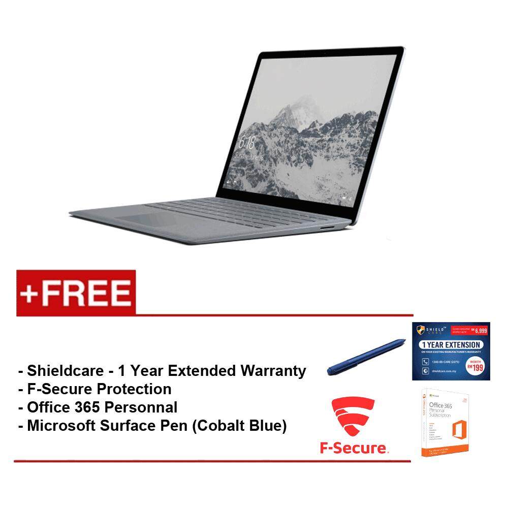 Surface Laptop Core i5/8GB RAM - 256GB + Shield Care 1 Year Extended Warranty + F-Secure End Point Protection + Office 365 Personal + Microsoft Surface Pen Burgundy Malaysia