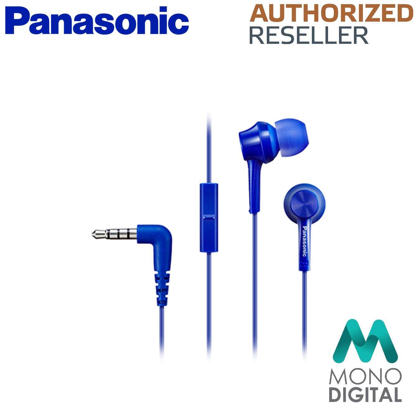 Panasonic RP-TCM115E Clear Sound In-Ear Headphones - Black/Blue/Pink/White (Panasonic Malaysia)