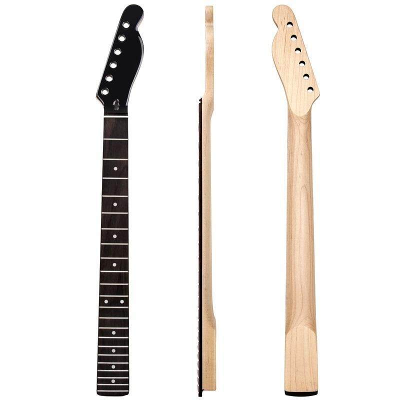 Kmise Gloss Head Electric Guita Neck for Fender TL Parts Replacement Bolt On CA Maple 22 Frets Rosewood Fingerboard Clear Satin Malaysia