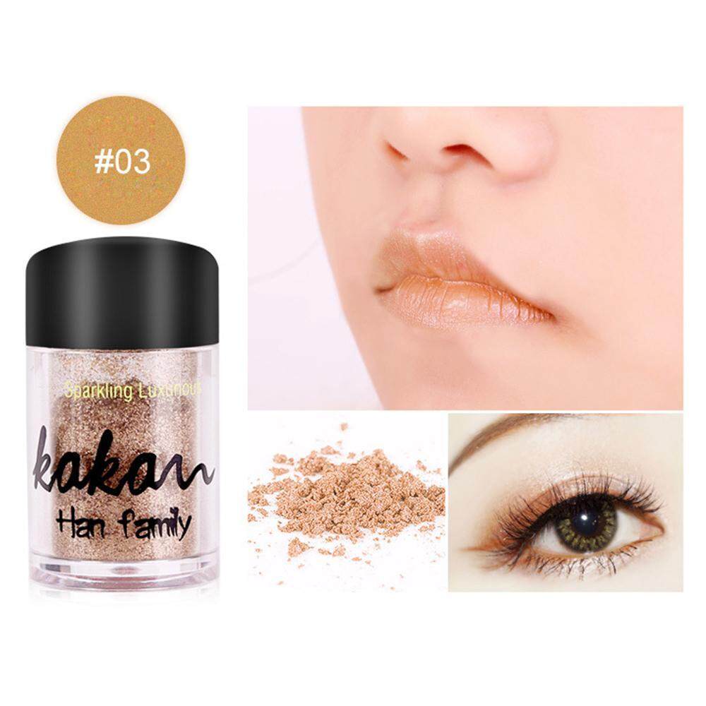 Vankel Mengkilap Mewah Kelopak Mata Bubuk Make Up, Peach Blossom Monokrom Mata Bedak Bayangan, Pearlescent Bubuk Glitter (Champagne Emas)-Intl