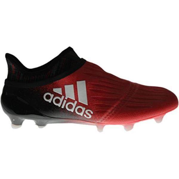 Adidas Pria X 16 + Purechaos FG Cleat Sepakbola Merah, Hitam-Intl