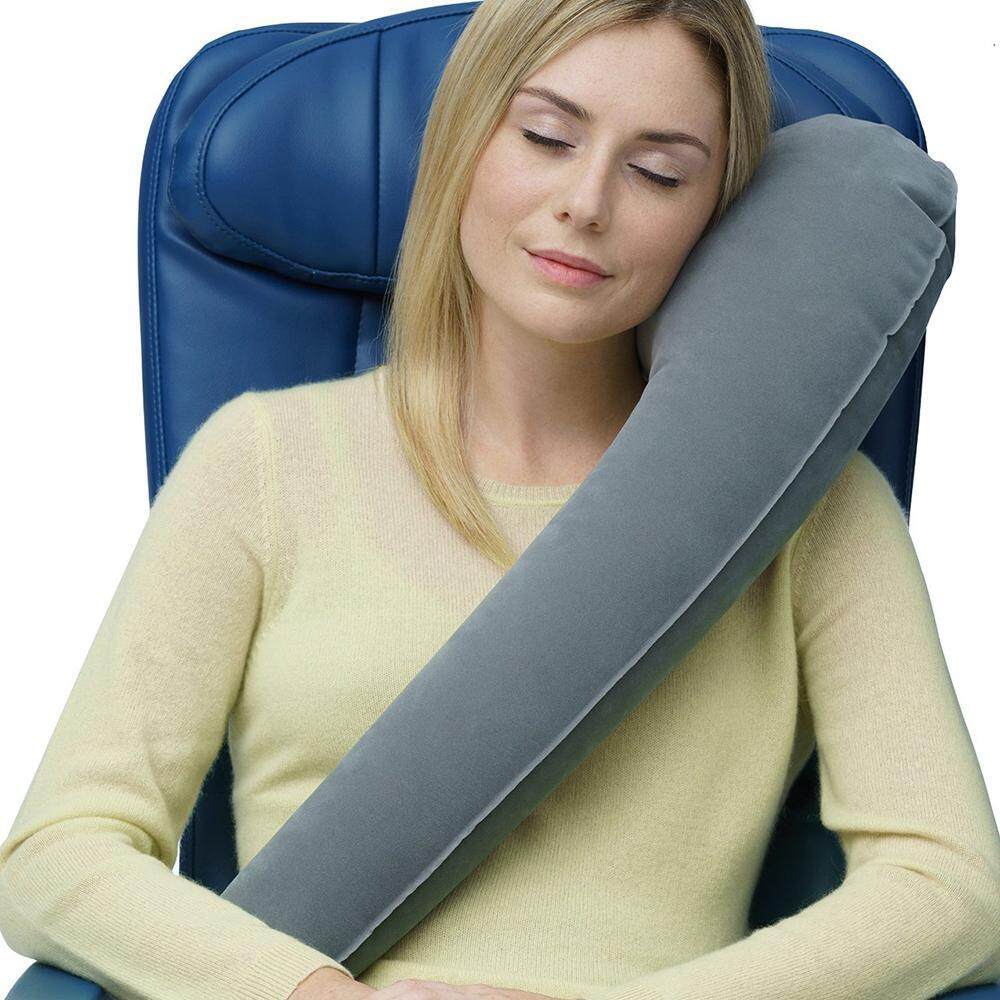 Zonghax Ultimate Bantal Perjalanan/Bantal Leher Ergonomis Dipatenkan Adjustable-Terbaik Pesawat Terbang, Mobil, Bus, kereta Api, Kantor Tidur Siang, Camping, Kursi Roda (Gulungan Kecil)-Intl