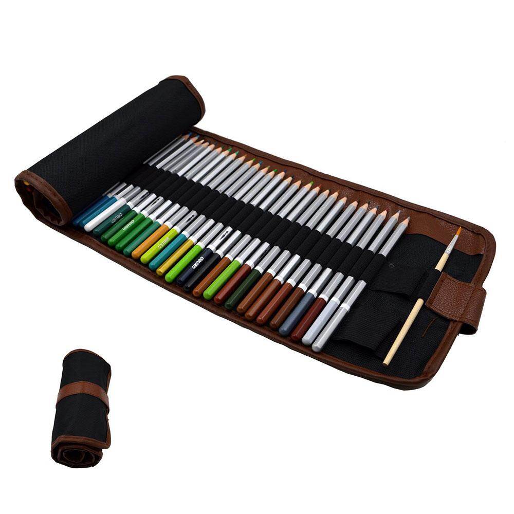 Kobwa 48 Hole Pencil Holder Pencil Wrap Colored Pencils Case Roll Multi Purpose Pouch,Black - intl Kobwa 48 Hole Pencil Holder Pencil Wrap Colored Pencils Case Roll Multi Purpose Pouch,Black - intl