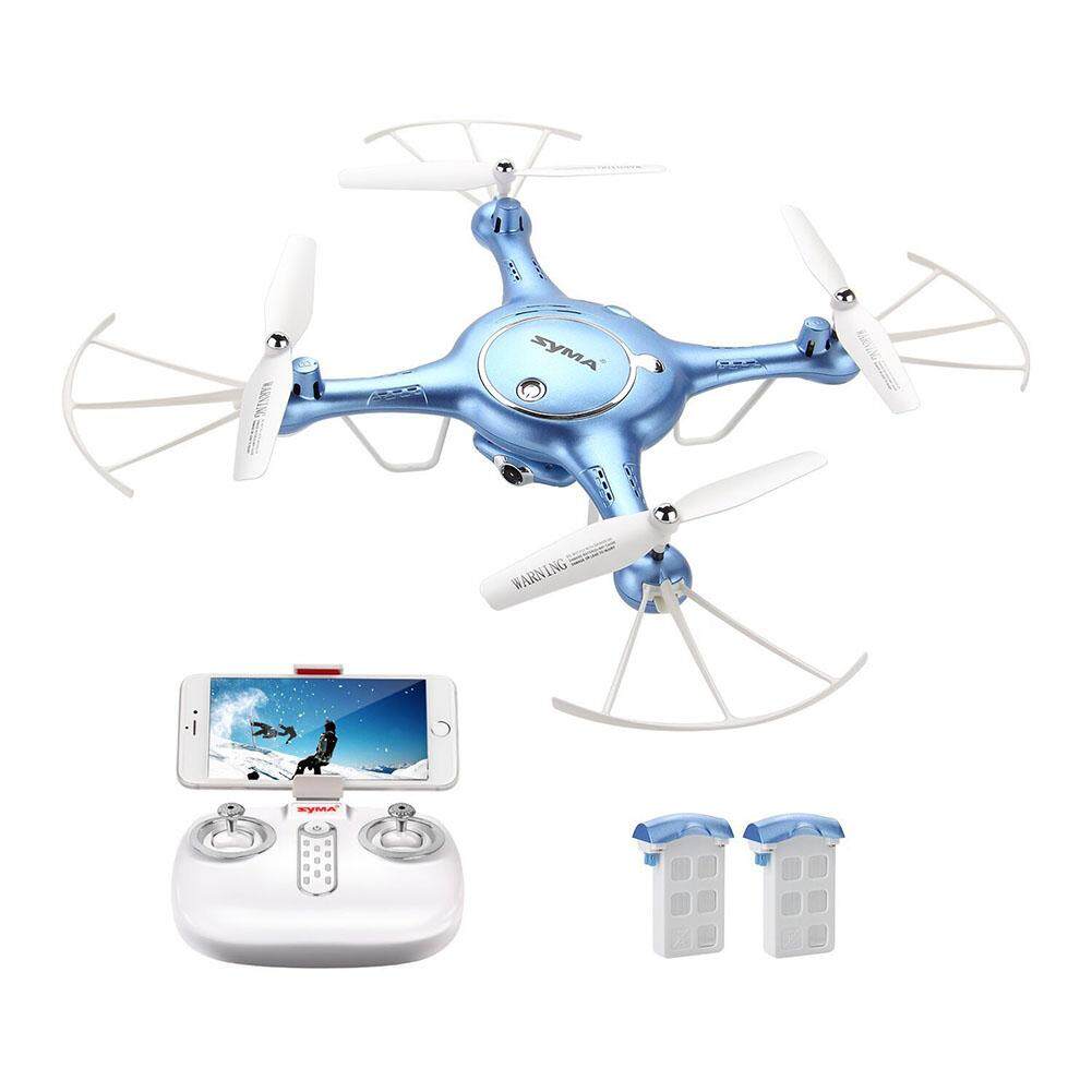 Veecome Bulat Lipat WIFI 4-Axis Pesawat Udara Tekanan Tinggi Tetap Remote Control HD Fotografi Udara Mainan Model RC- putih 0.3MP Kamera Wifi