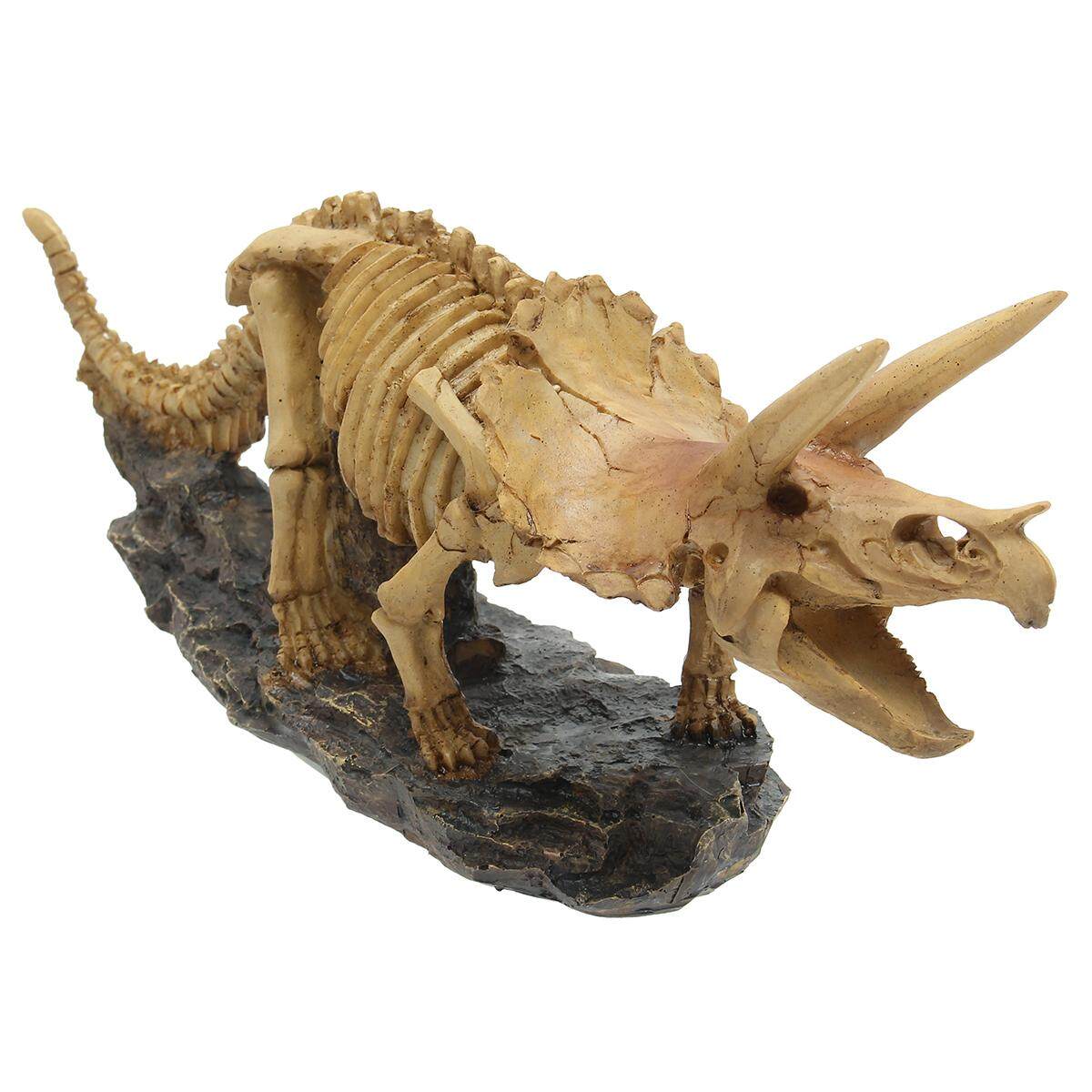 Besar Kerangka Dinosaurus Ornamen Fosil Model Patung Pahatan Di Stand Tampilan