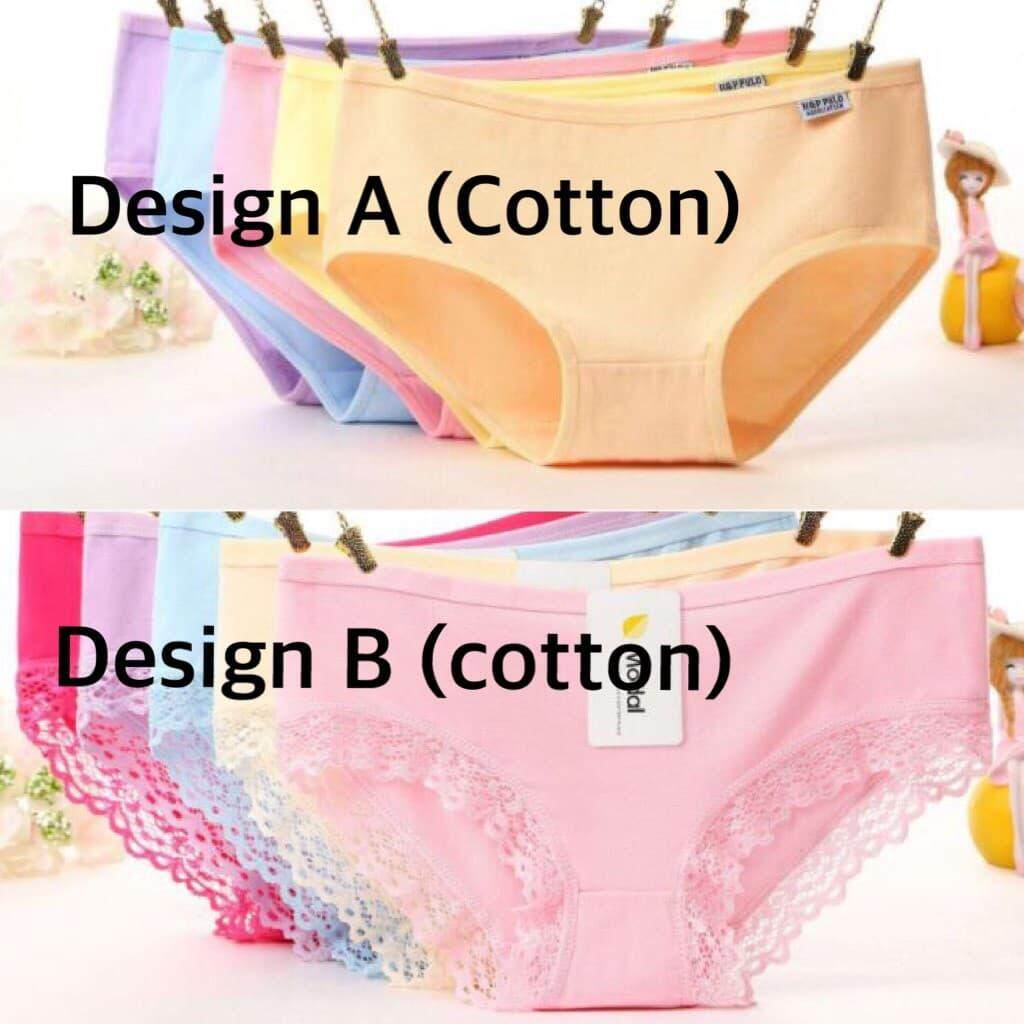 JK (L to XXL) Cotton Top sales Japan Taiwan Korea Women Colorful Panties Underwear Asian Small Cutting - W012 [JK Mall]