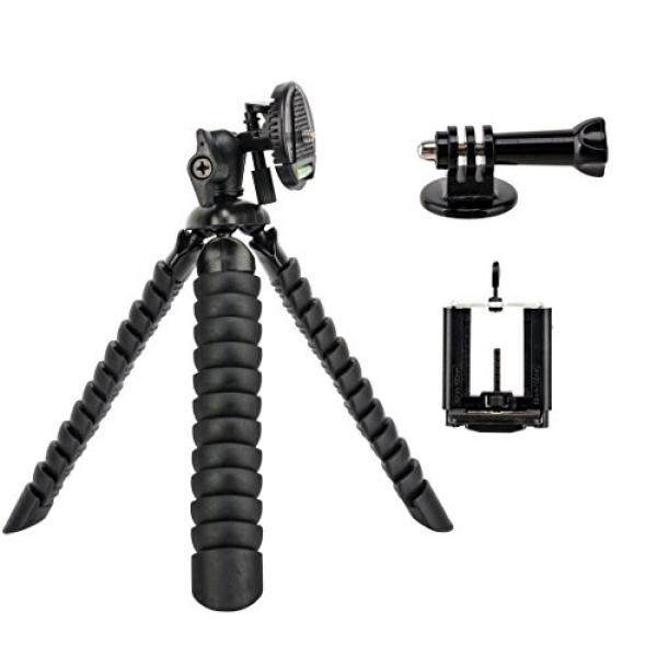 Tairoad 12 Inch Gurita Tangkis Fleksibel Tripod dengan Bebas Smartphone dan GoPro Dudukan Adaptor-Internasional