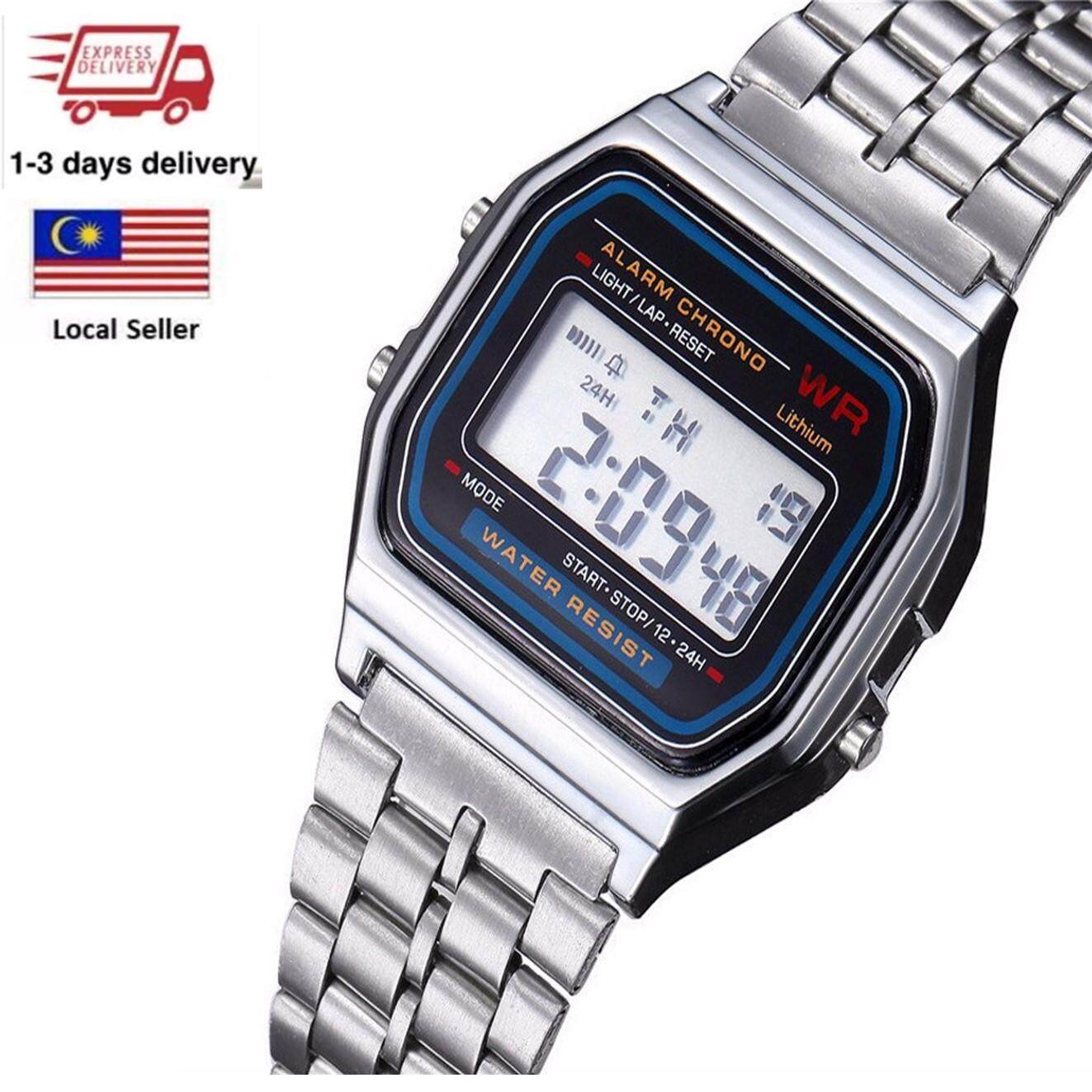 LED Digital Electronic Men Women Watch Waterproof Sports Watch