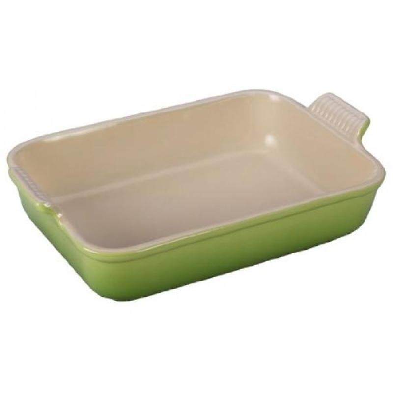 Le Creuset Heritage Stoneware 12-by-9-Inch Rectangular Dish, Palm - intl Singapore