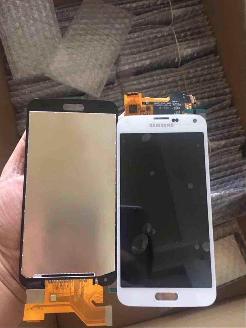 Hiqueen Rakitan Digital Layar Sentuh LCD untuk Samsung Galaxy S5 I9600 SM-G900 G900R G900F
