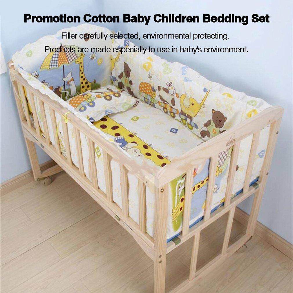 100 58cm 5pcs Set giraffe Promotion Cotton Baby Children Bedding Set