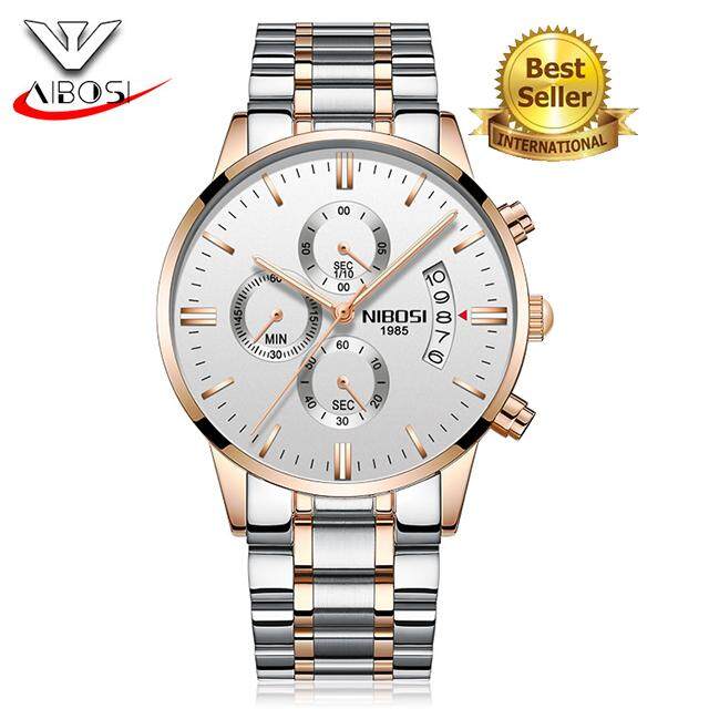 2018 NEW Popular NIBOSI Relogio Masculino Men Watches Top Brand Luxury Fashion Business Quartz Analog Watch Men Sport Steel Waterproof Wristwatch 2309