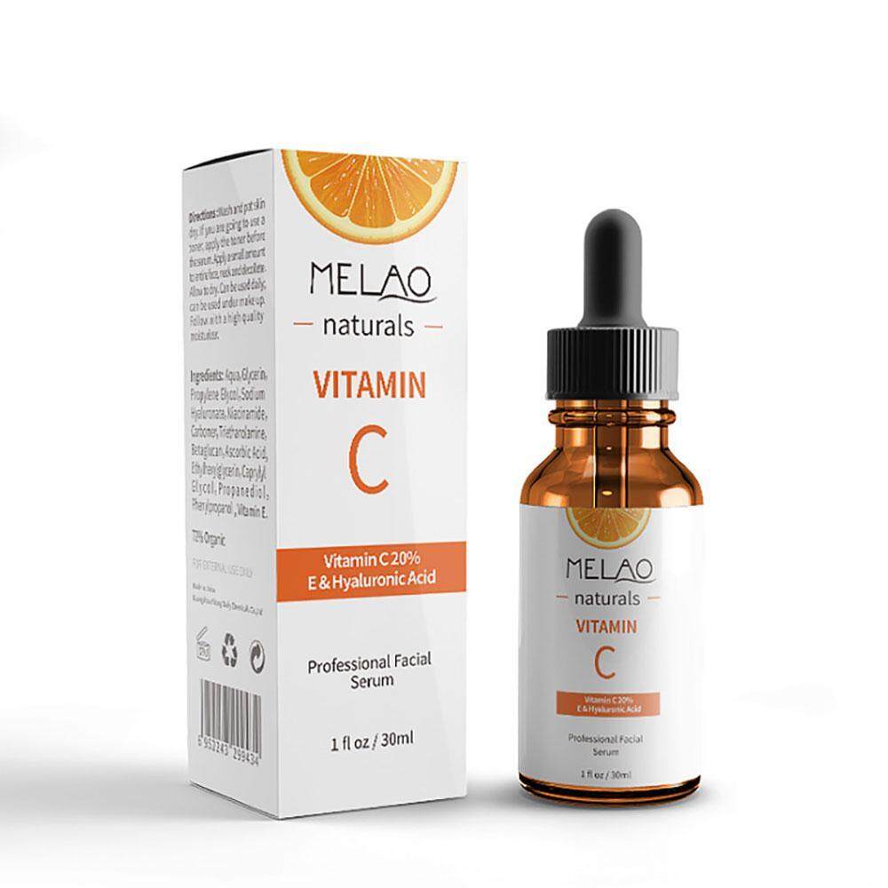 Hogakeji Vitamin C Serum-Anti Penuaan Organik Wajah Topikal Serum dengan Hyaluronic Acid, untuk Keriput/Bintik-bintik Penuaan, Perawatan Kulit Wajah, 1 Floz (30 Ml)-Internasional