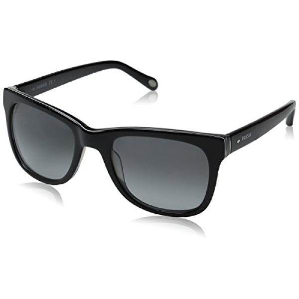 Fossil Fos2032s Square Sunglasses, Black/Gray Gradient, 53 mm - intl