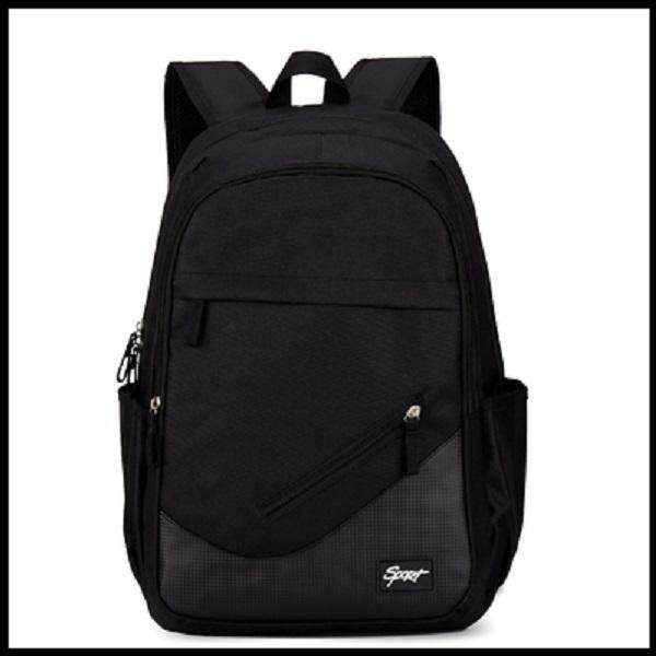 modern black backpack