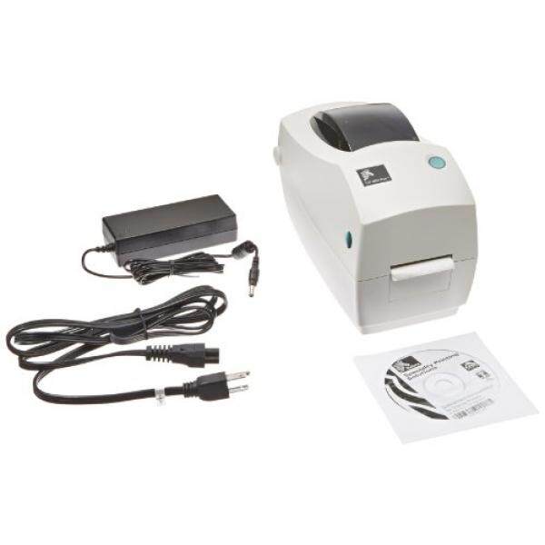 Zebra TLP 2824 Plus Monochrome Desktop Thermal Printer with Serial and USB Ports, 4 in/s Print Speed, 203 dpi Print Resolution, 2.20