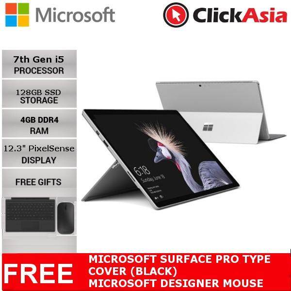 Microsoft Surface Pro Core i5 / 128GB / 4GB RAM + Type Cover (Black) + Microsoft Designer Mouse Malaysia