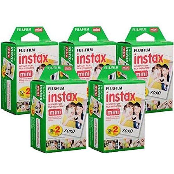Fujifilm Fujifilm Instax Mini Instant Film, 10 Lembar 5 Pack × 2 (100 Lembar) -Yang Tidak Sah Produk-Internasional