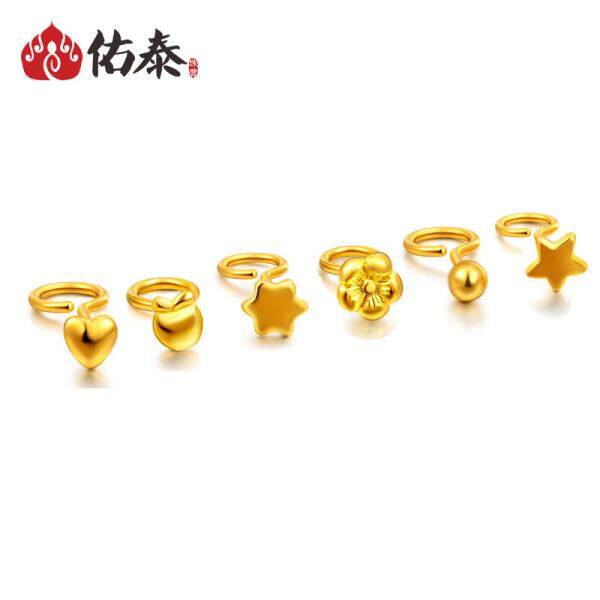 Hoop Earrings For Womens Online Brands S Woo Thai Jewelry 99 Gold Small Earrings Female Models Mini Stars Plum Love Polka Dot