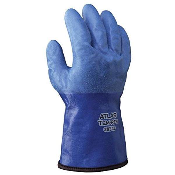 Almm Showa Terbaik 282 Atlas Temres Insulated Sarung Tangan, Anti-Air/Dapat Bersirkulasi Temres Teknologi, minyak Tahan Rough Bertekstur Lapisan, Isolasi Akrilik, Xl (1 Pair)-Internasional