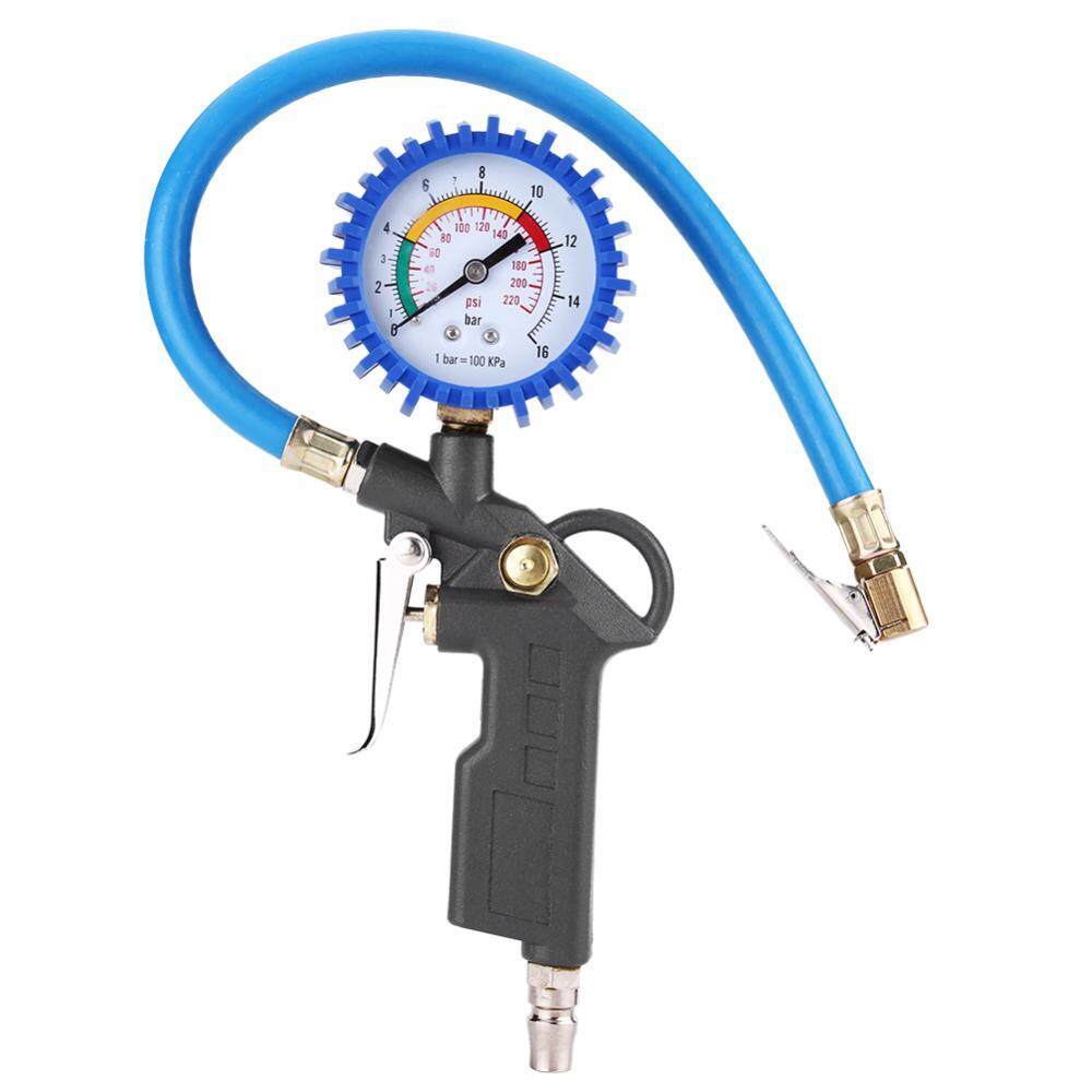 SHANYU Car Truck Motorcycle Tyre Tire Air Pressure Inflator Gauge Meter Tester 0-220PSI