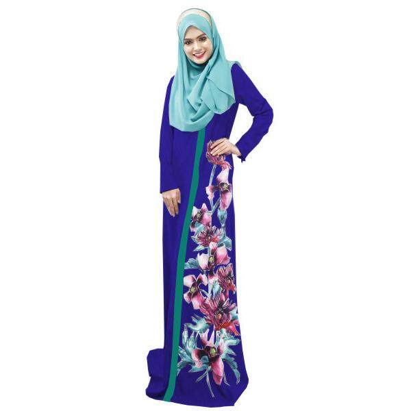 Modis Baju Raya Perempuan Panjang Gaun Jubah Muslimah Kurung Pakaian-Internasional
