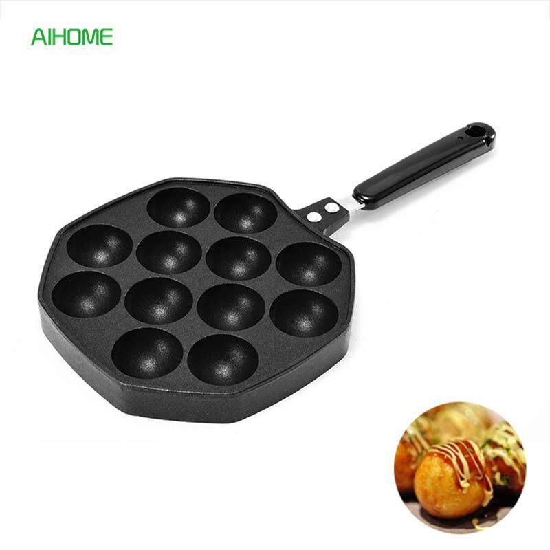 Takoyaki Maker At Best Price In Malaysia Www 12 16 Cavities Aluminum Takoyaki Pan Nonstick Octopus Baking Maker Kitchen Cooking
