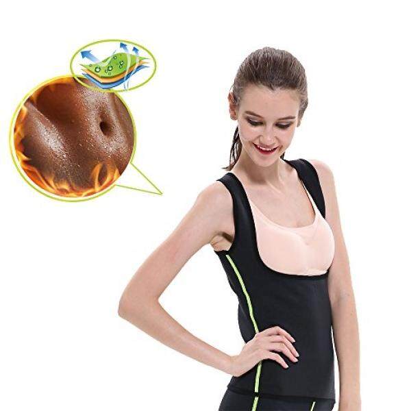 GoldFin Neoprene Vest Sauna Top Cami Suits for Weight Loss Black Hot Sweat Slimming Suit Body Shaper Tummy Control No Zipper for Women BS012 - intl