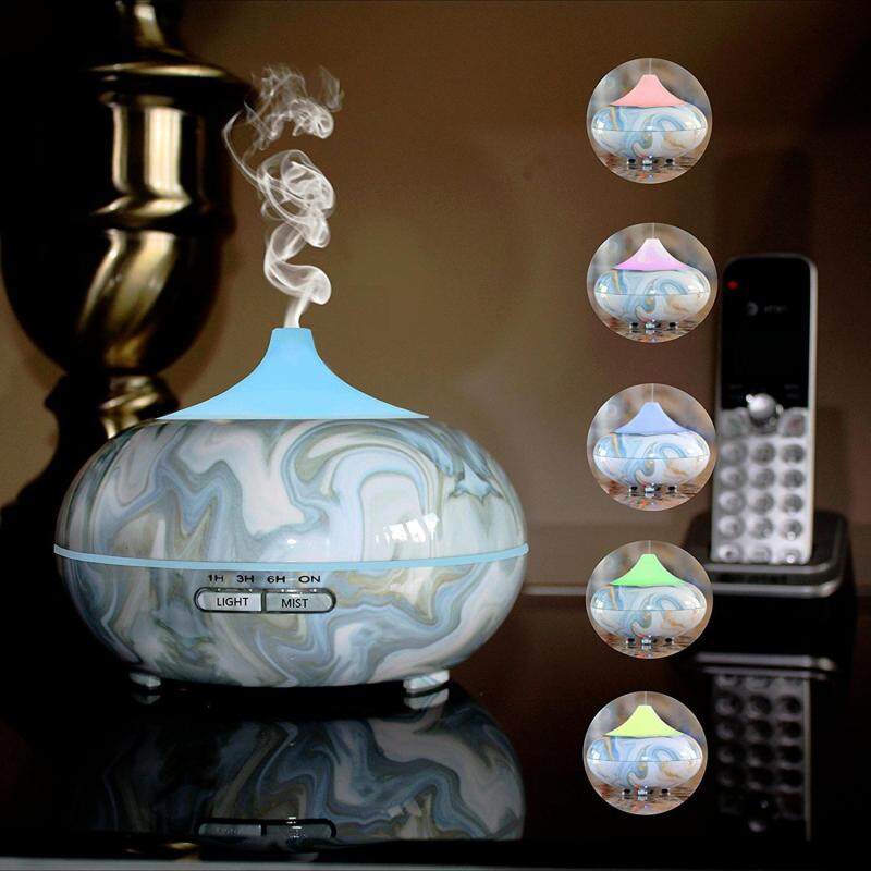 leegoal 300ML Unique Marble Design Ultrasonic Essential Oil Aromatherapy Diffuser Cool Mist Humidifier For Office Home Bedroom(US Plug) Singapore